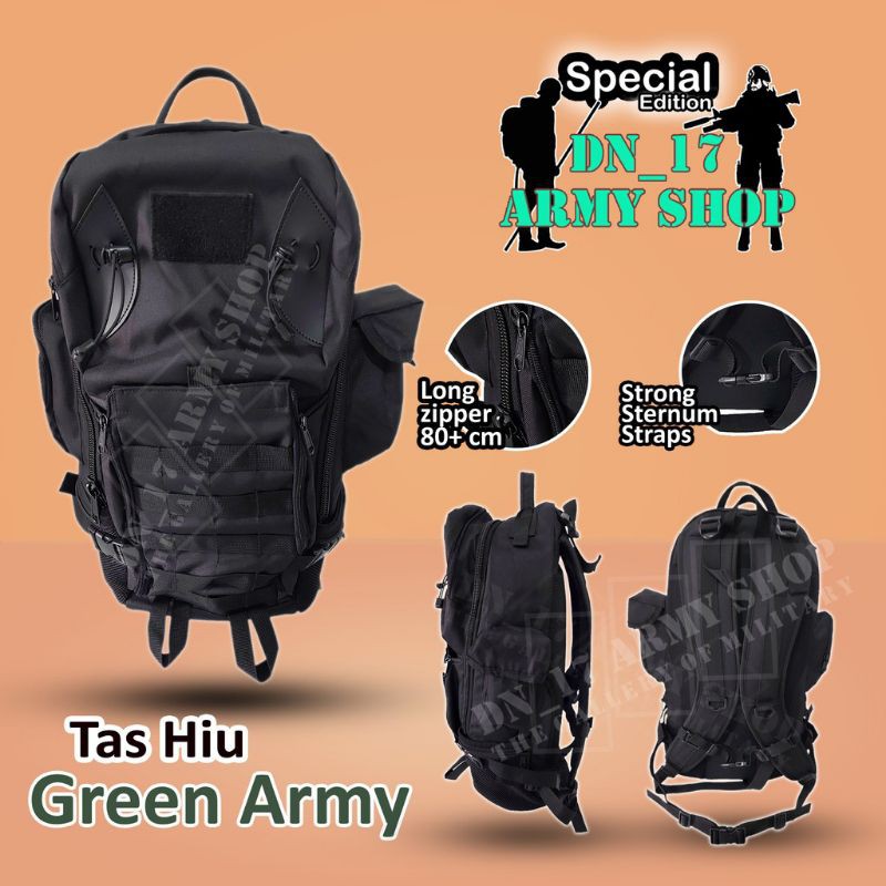 TAS PUNGGUNG HIU - TAS RANSEL BACKPACK HIU TACTICAL