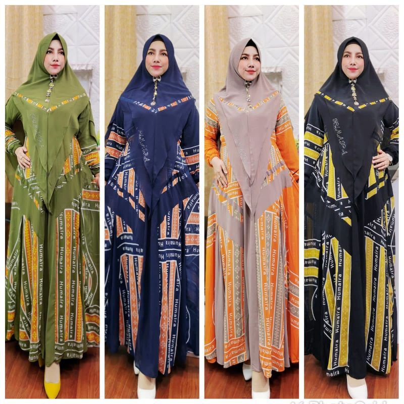HANNAH SYARI BY HUMAIRA/ORI BRAND HUMAIRA/SET SYARI CERUTY BABYDOLL