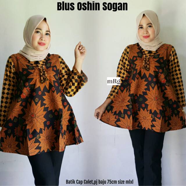  BLUS  BATIK WANITA MODERN BLUS  BATIK KANTOR BAJU  BATIK 