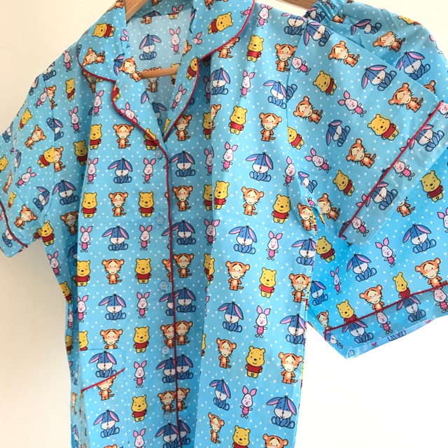 Piyama Baby Pooh Blue