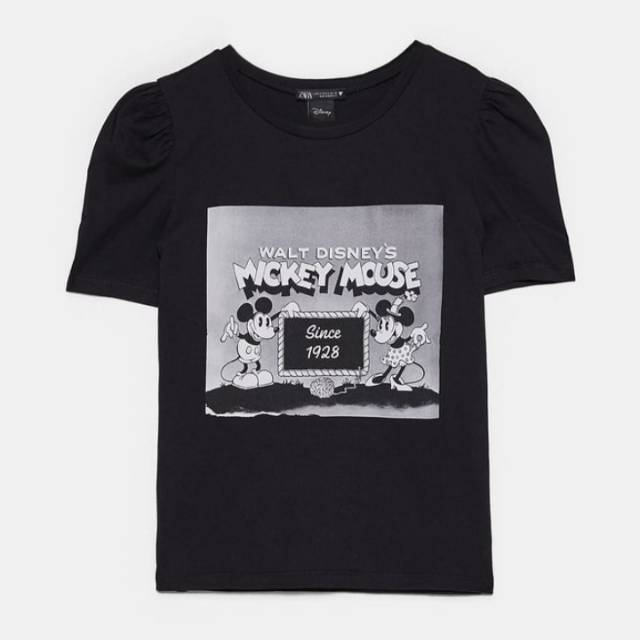 Zara Mickey Mouse Walt Disney T-Shirt 100% Original