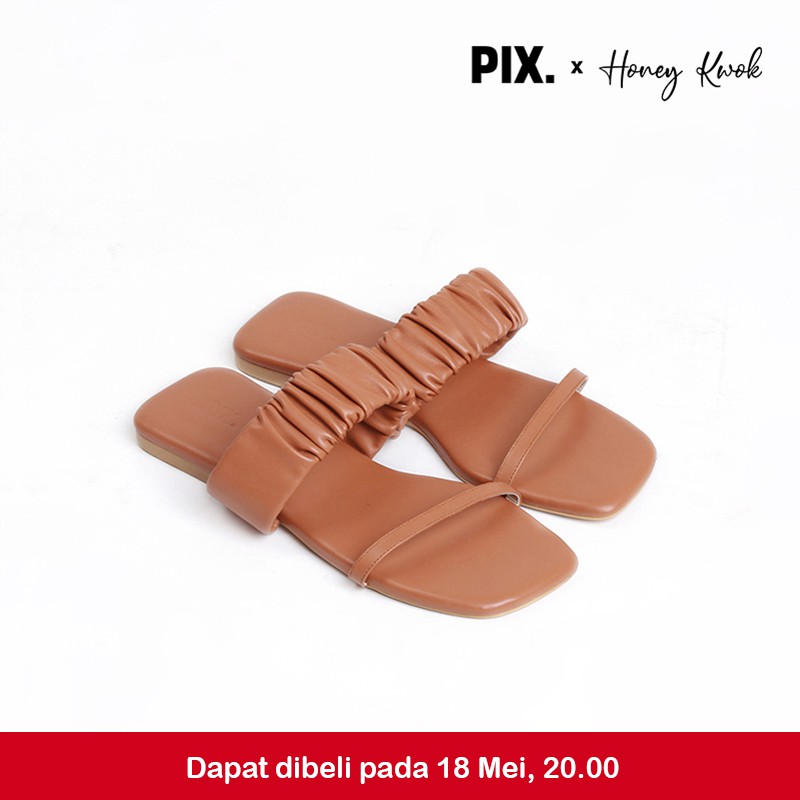 

Pixfootwear x Honeykwk Brown Namsan Sendal Sepatu - Sandal Wanita Cokelat