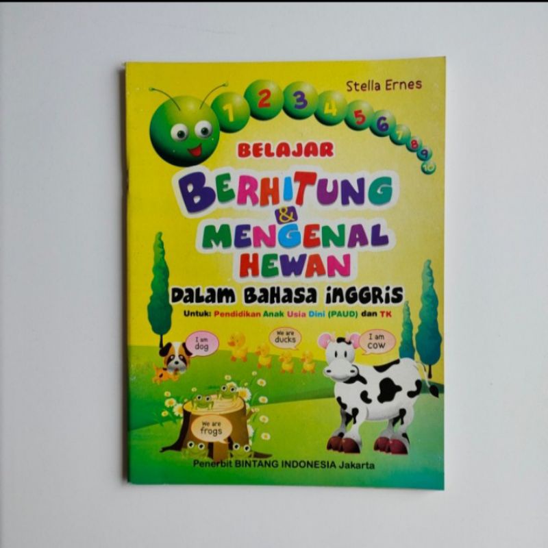 

Buku Anak PAUD, TK SD Belajar Berhitung dan Mengenal Hewan dalam Bahasa Inggris.