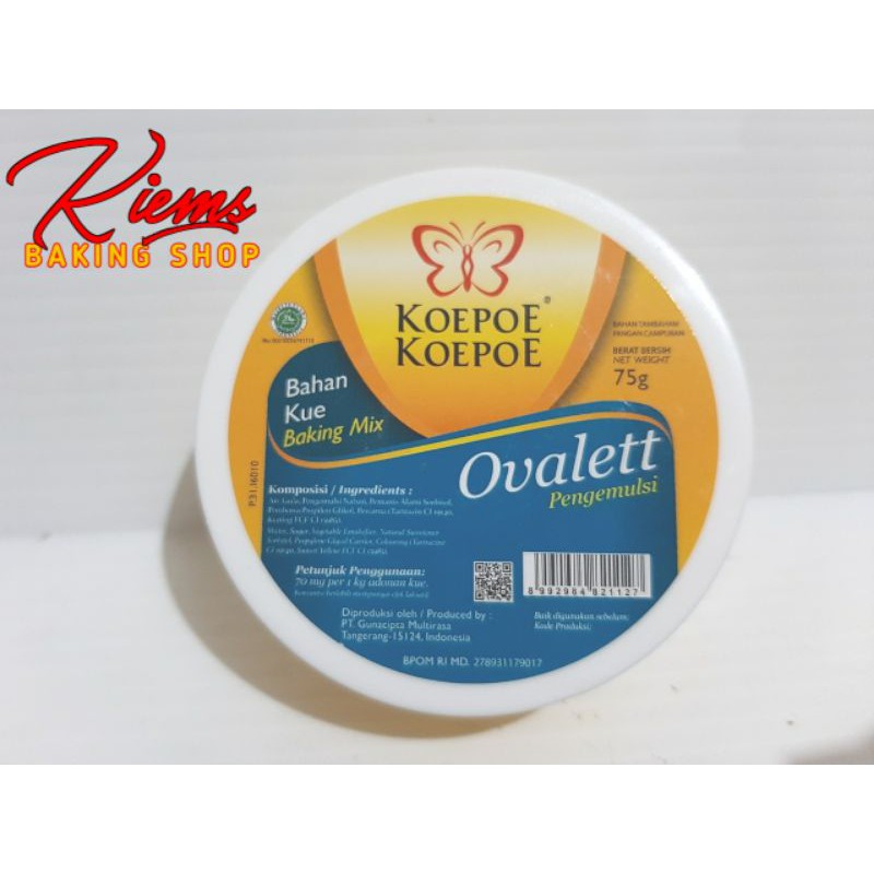 

Ovalett merk Kupu Kupu 75gr