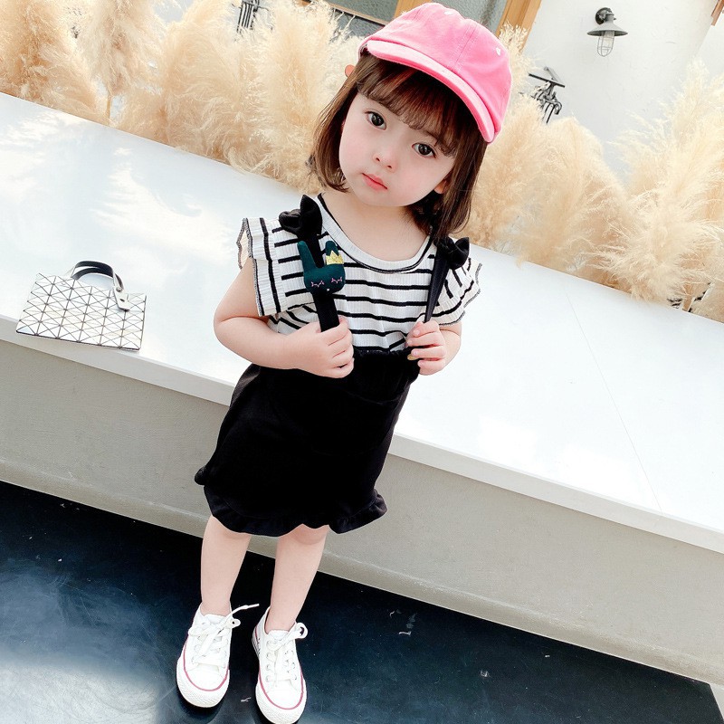 CHUBBI 40 Setelan Set 2Pc Anak Pakaian Bayi Garis2 Pendek