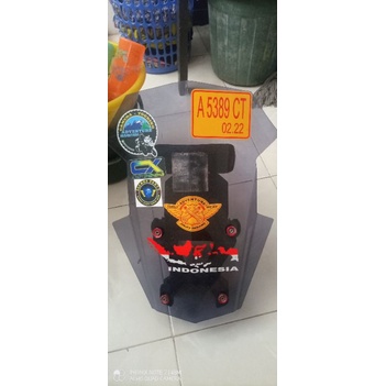 1 paket aksesoris touring ( second ) panel adv,platH,visor,breket samping side box sb2000,tubular pn