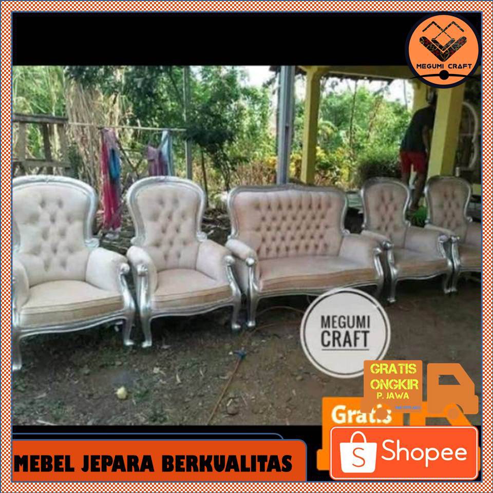 Kursi pengantin sofa pelaminan mebel Jepara murah