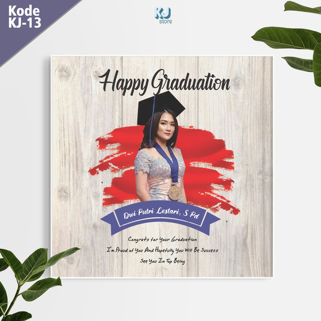 [+Cetak]Hadiah Wisuda Unik bingkai Kado Kayu Foto Wisudawan Kado Wisudah Murah design figura Custom-1