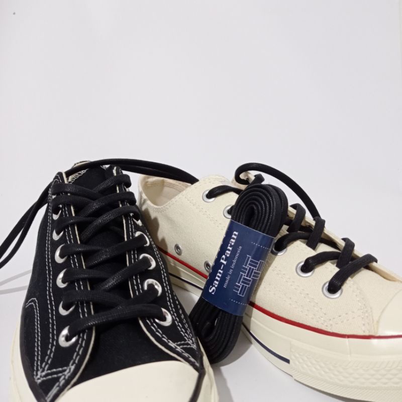 TALI SEPATU LILIN HITAM SHOE LACES WAXED BLACK 120 CM 150 CM 170CM