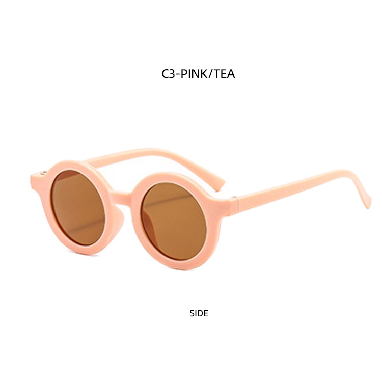 2021 new children's round frosted fashion children's sunglasses for men and women