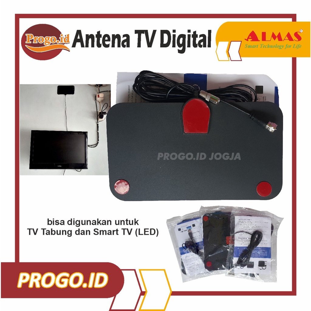 ANTENA TV DIGITAL INDOOR | Antena TV Smart Digital Analog | Antena TV Anten Digital LED Indoor Telev