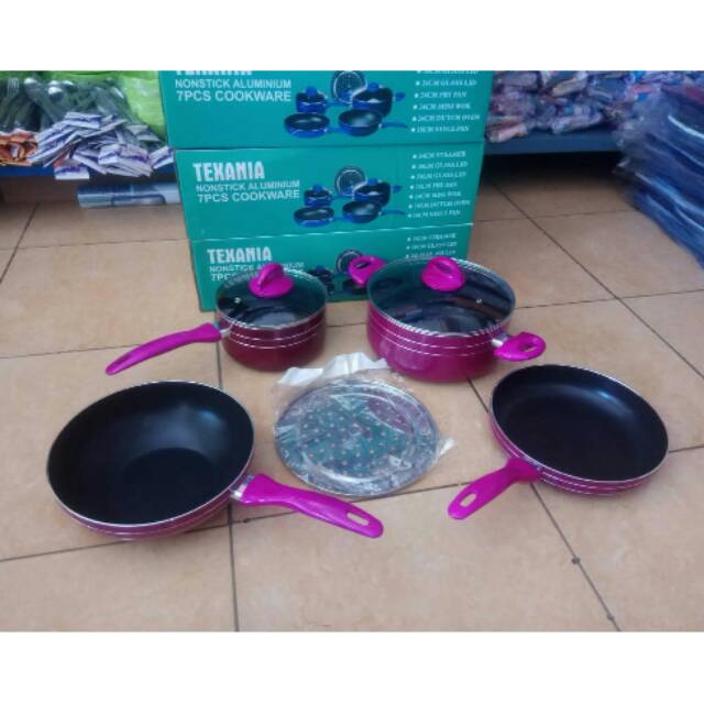 Panci set texania/cookware banyak warna/panci cantik