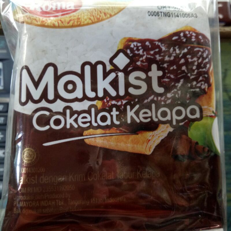 

roma malkist coklat kelapa 10pcs