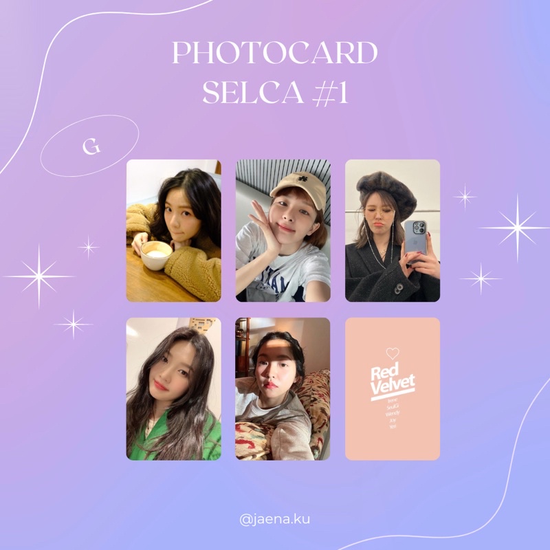 [RED VELVET] PHOTOCARD SELCA #1 RED VELVET ‼️BACA DESKRIPSI‼️