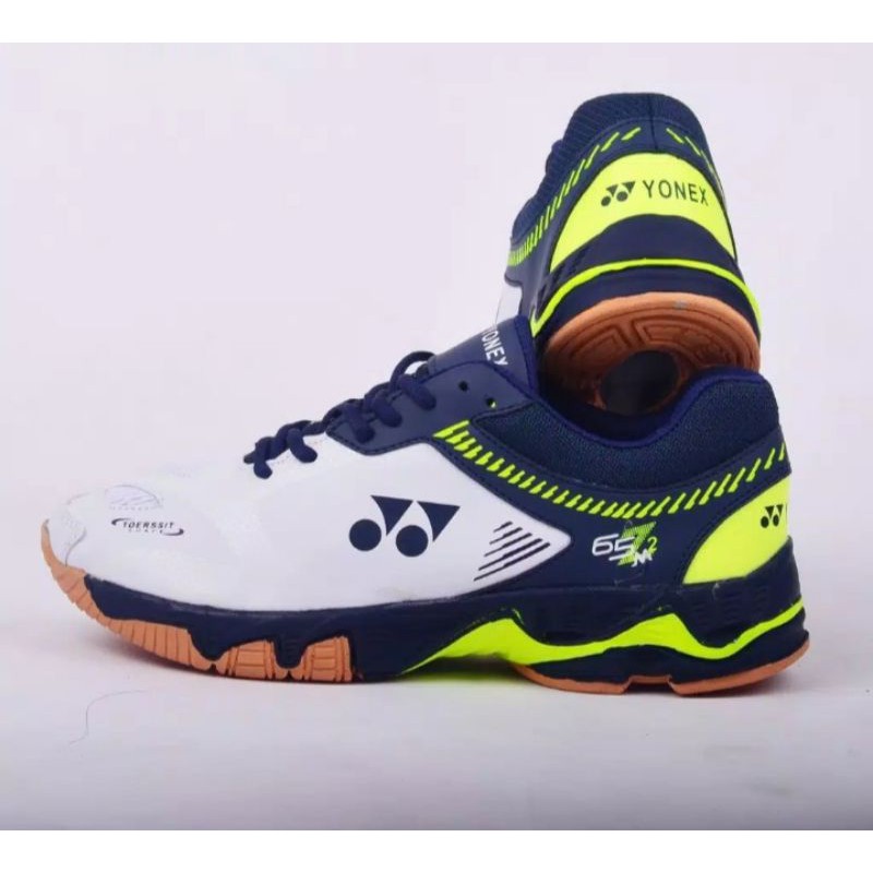 (COD) SEPATU OLAHRAGA BADMINTON YONEX MENS POWER CUSHION 6 NAVY STABILO