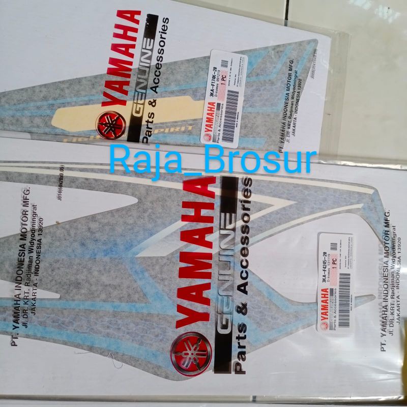 Striping/Lis Body/Stiker Yamaha RX King New Biru Hitam 2004 ORI Asli Yamaha Genuine Parts and Access