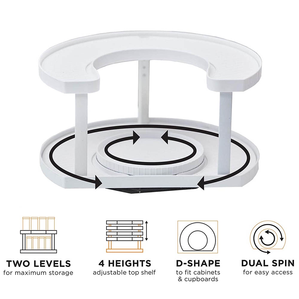 Rak Bumbu Dapur 2 Susun / Spice Spinner R045