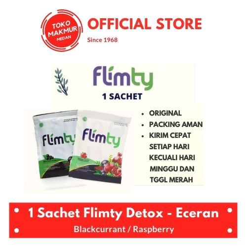 1 SACHET FLIMTY FIBER HERBAL DETOX USUS - ECERAN