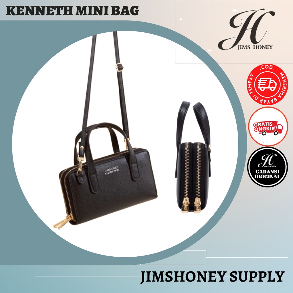 JIMS HONEY KENNETH MINI BAG ORI Tas Dompet Selempang Wanita Mini Korea Import Fashion Tas HP Murah
