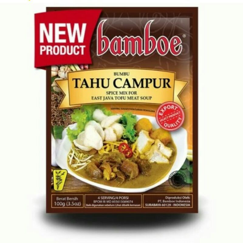 

Bumbu Instant Bamboe Export Tahu Campur