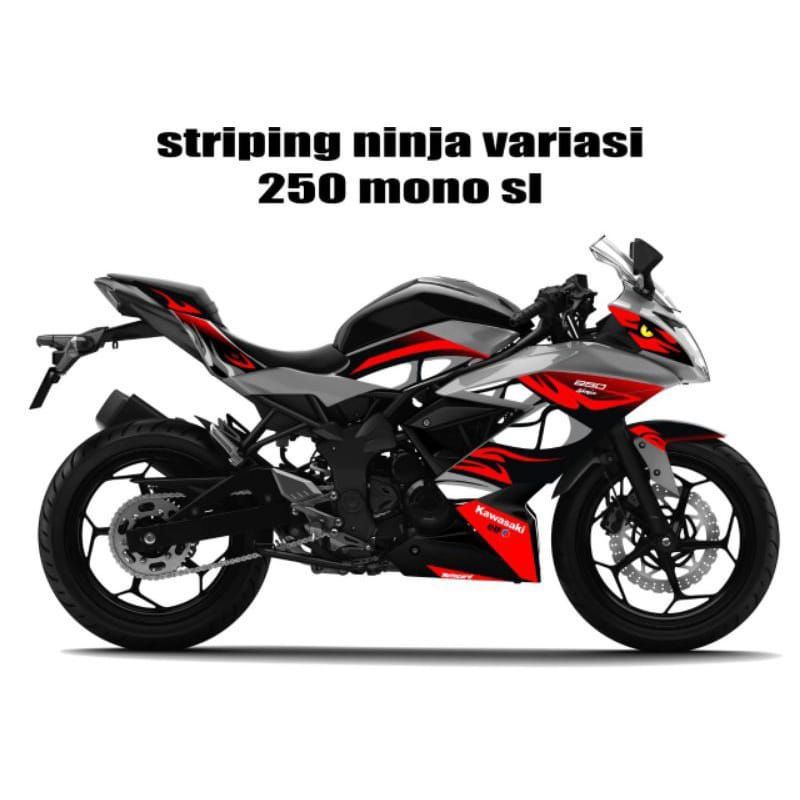 Striping Kawasaki Ninja Mono SL 250/Stiker Variasi Motor Ninja Mono SL 250