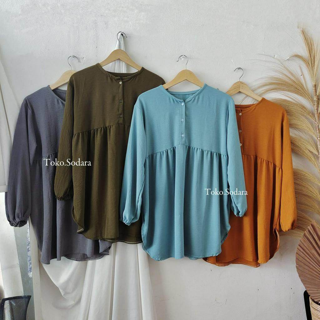 Blouse Amanda Crinkle Model Semi Tunik