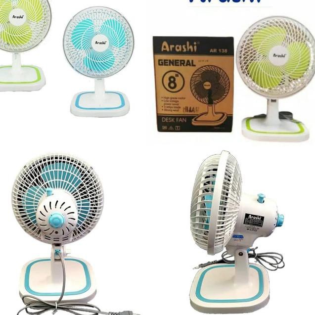 General Fan Desk fan Arashi 8 Inch AR 138 SNI Kipas Meja Harga Promo