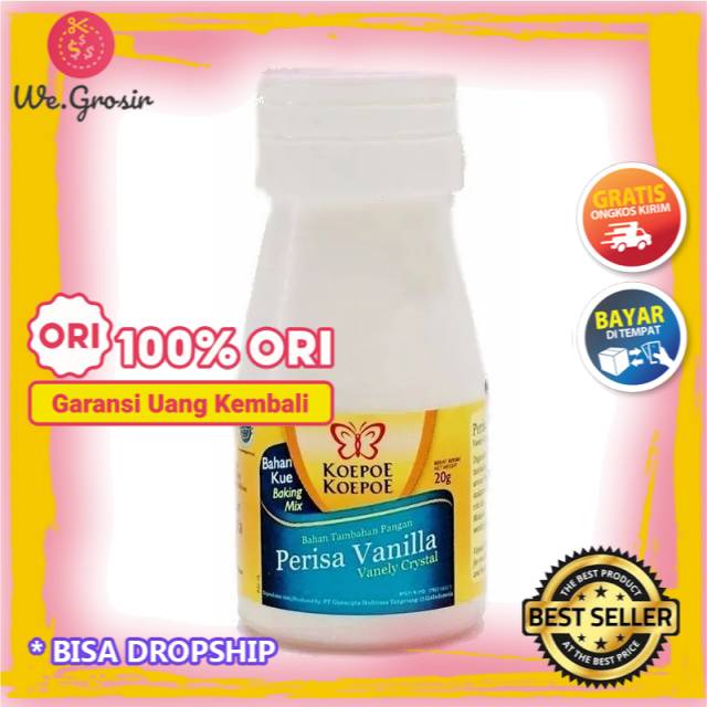 Bubuk Vanila Essence Koepoe Vanilli Perisa Koepoekoepoe Vanilla Essen Panili Vanili Paneli Botol 20g