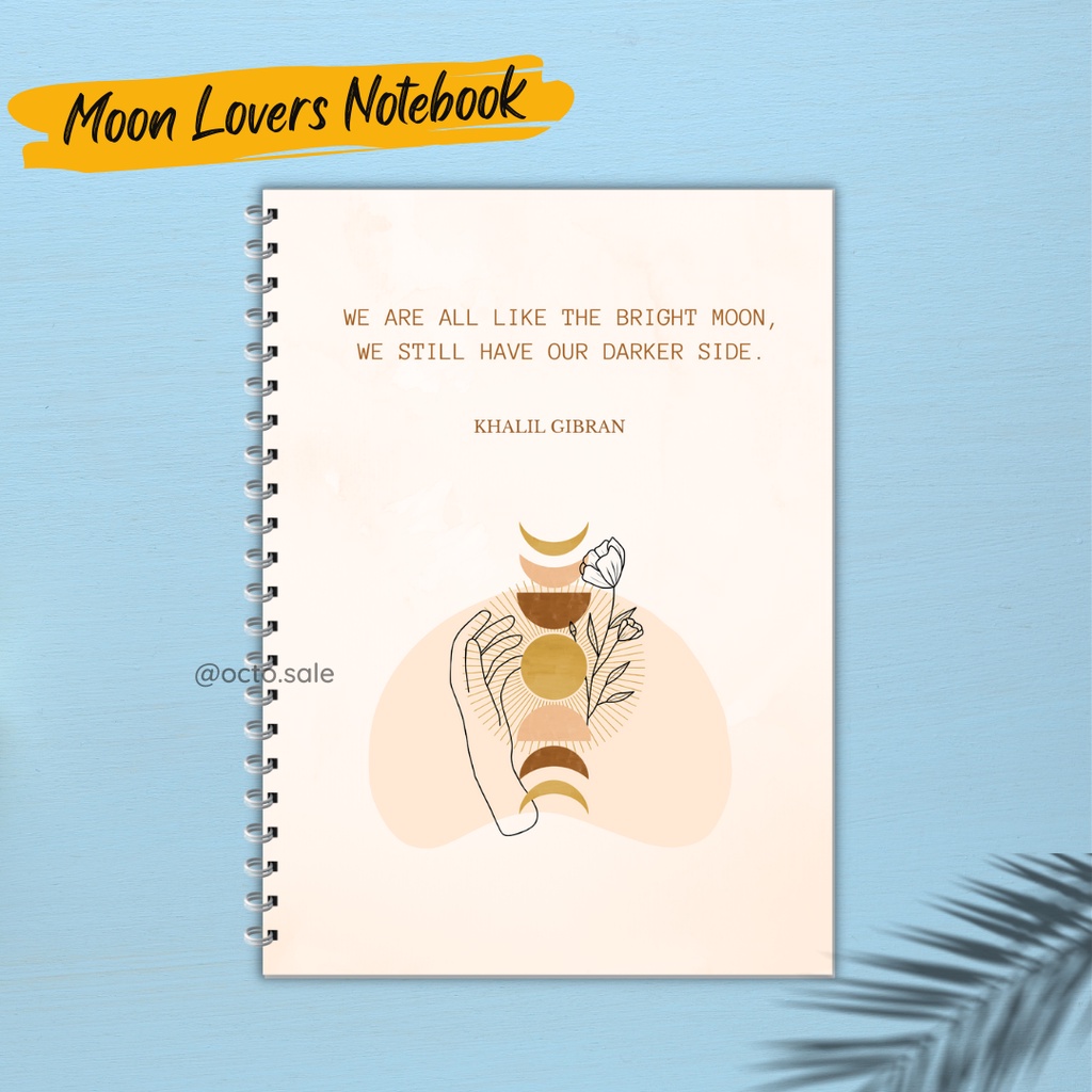 

Notebook Bulan 100 Halaman / Moon Lovers Notebook / Moon Series / Buku Bulan / Moon Cover Notebook / Notebook A5 100 Pages