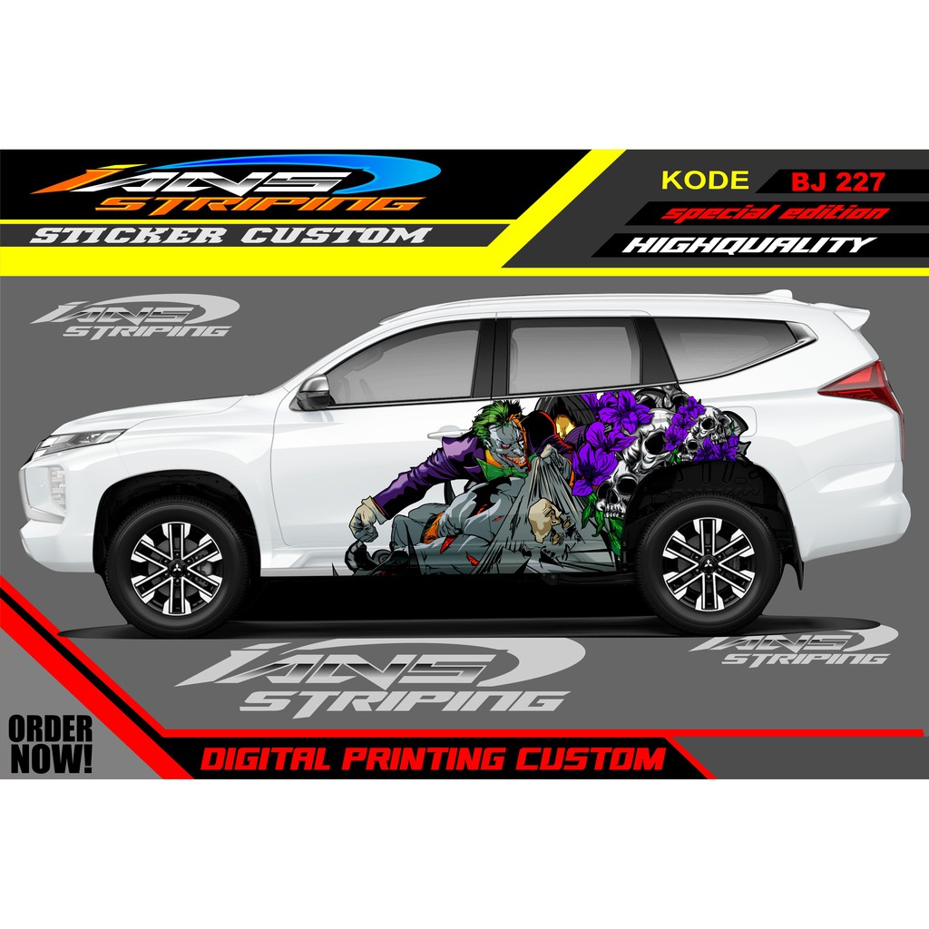 STICKER VARIASI PAJERO, INNOVA, FORTUNER