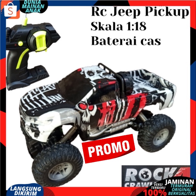 Mobil Remot JEEP OFFROAD HEROCAR RC Rock Crawler Remote Control Terbaru Baterai cas RDR 1058