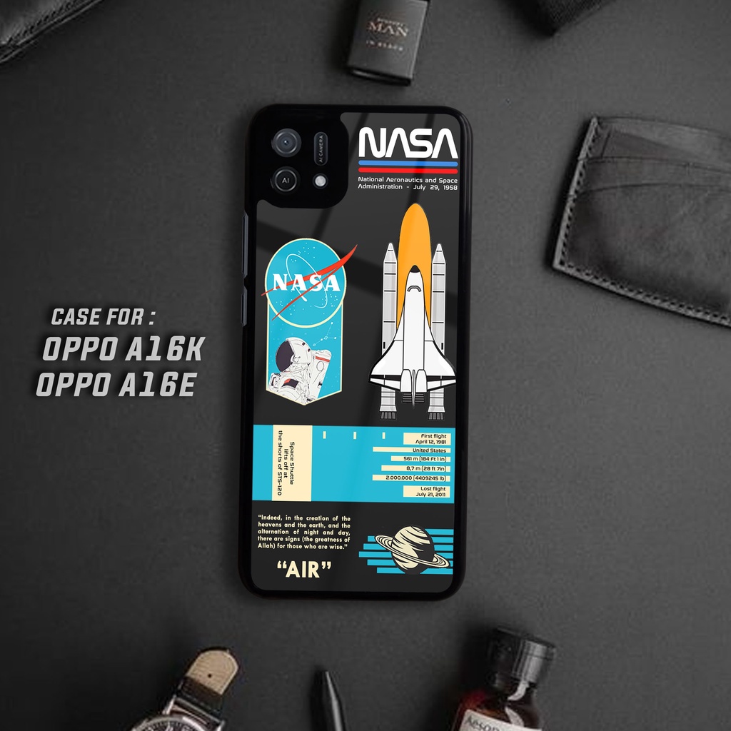 Case OPPO A16K/ A16E - Casing OPPO A16K/A16E [ NASA ] Silikon OPPO A16K/A16E - Case Hp - Case Mewah - Cassing Hp - Softcase Glass Kaca - Softcase Hp - Kesing Hp - Kondom Hp - Case Terbaru