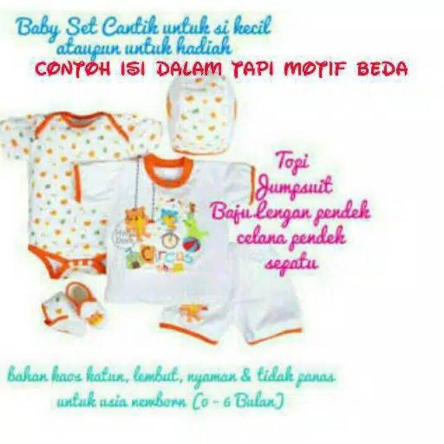 kiddy kd 11143 Baju bayi Babyset isi 2stel