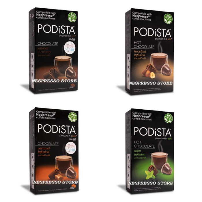 

(BISA COD) Podista Chocolate Capsules Kapsul - All Variants, Nespresso Compatible - Random