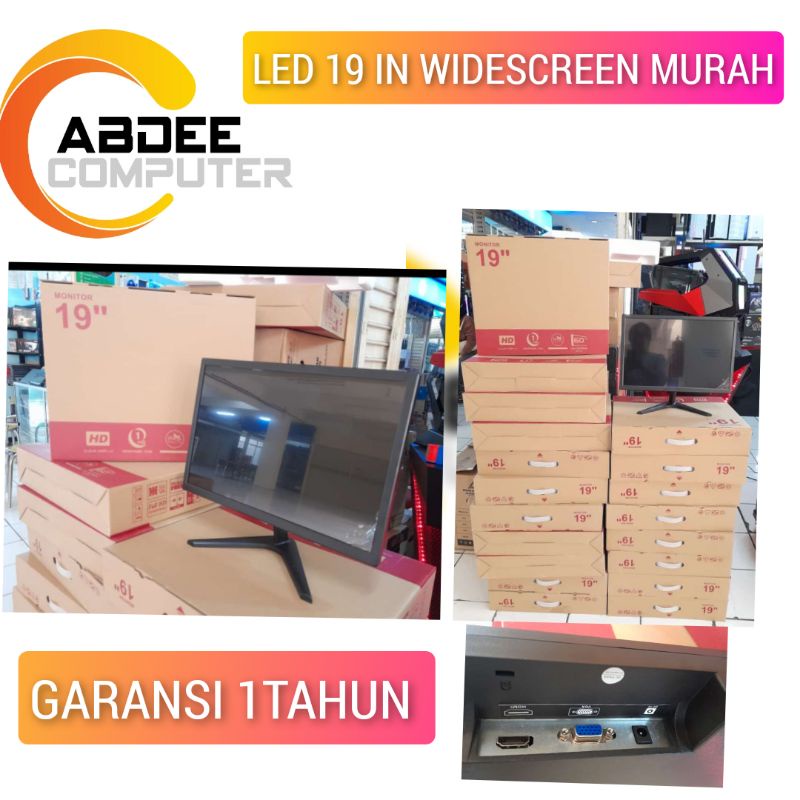 LED MONITOR 19 IN MURAH GARANSI 1 TAHUN