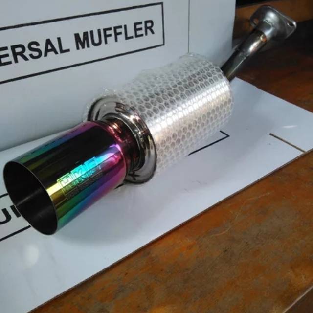 KNALPOT HKS RAINBOW BOLT ON JAZZ