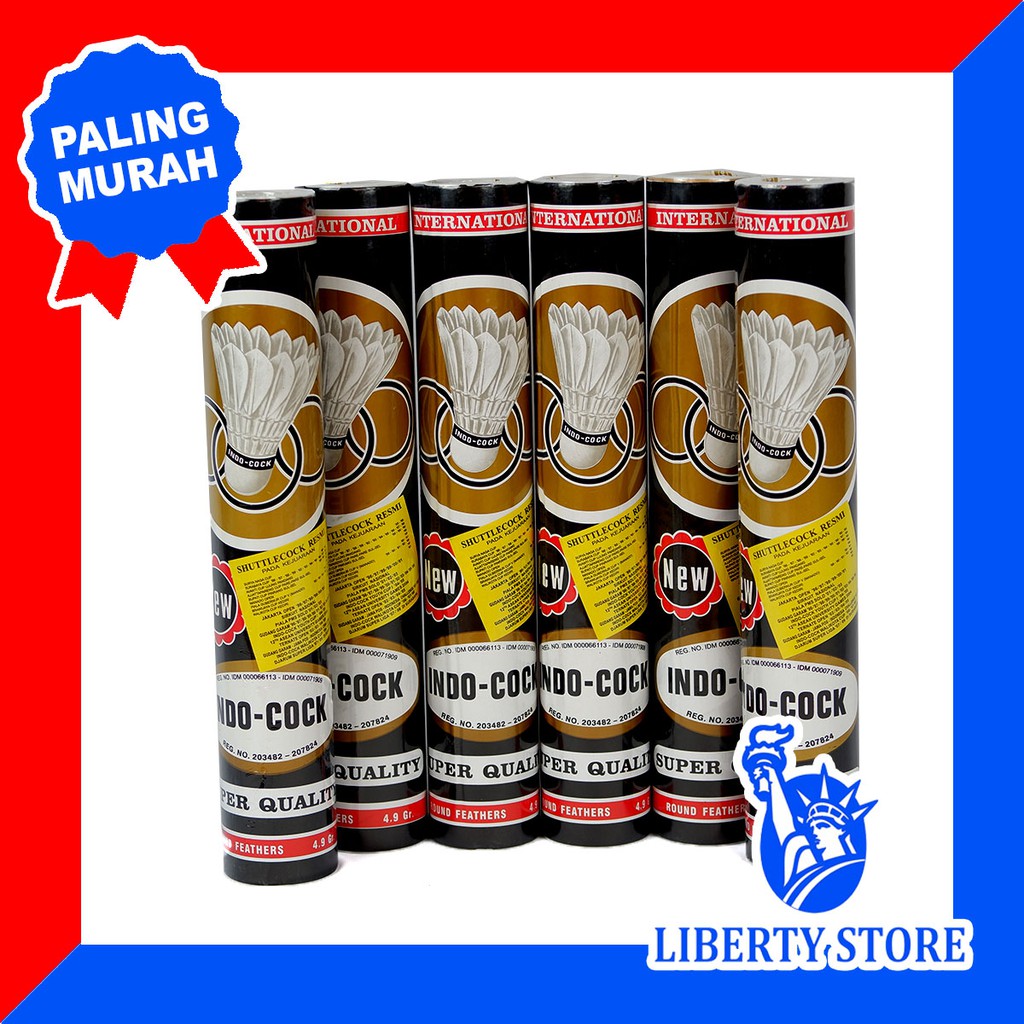 Shuttlecock badminton INDOCOCK Berkualitas ORIGINAL