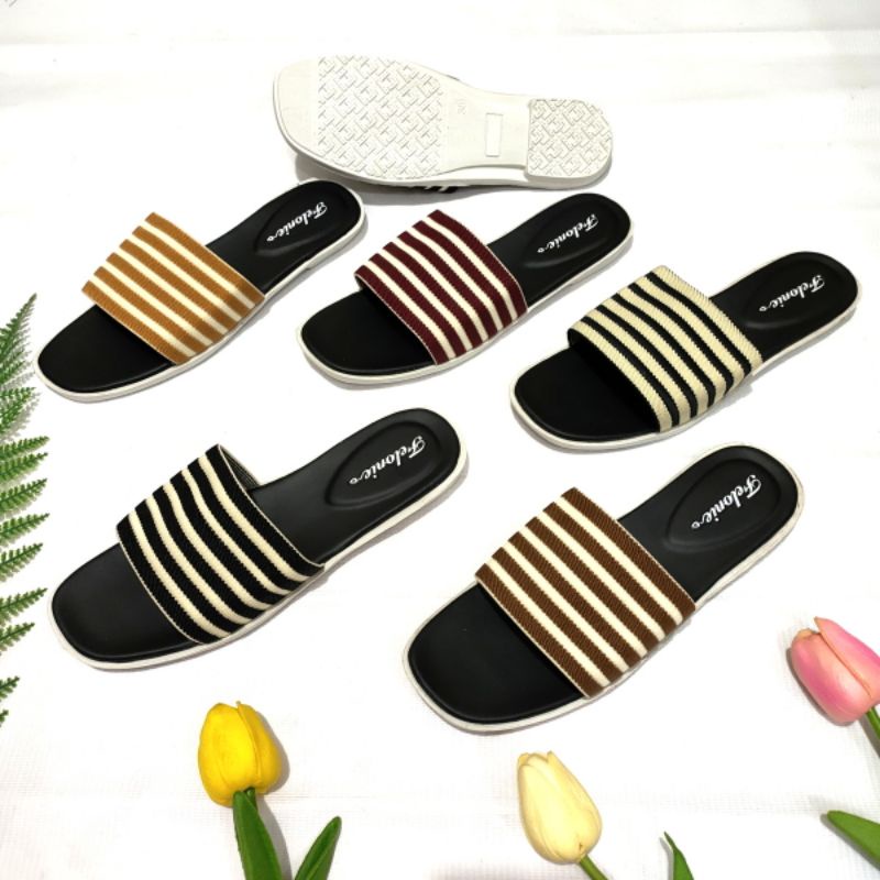 sandal wanita selop rajut  Felonie WL 01. turki import terbaru murah.