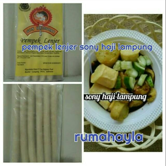 

termurah,pempek LENJER sonhaji lampung. plus cuko