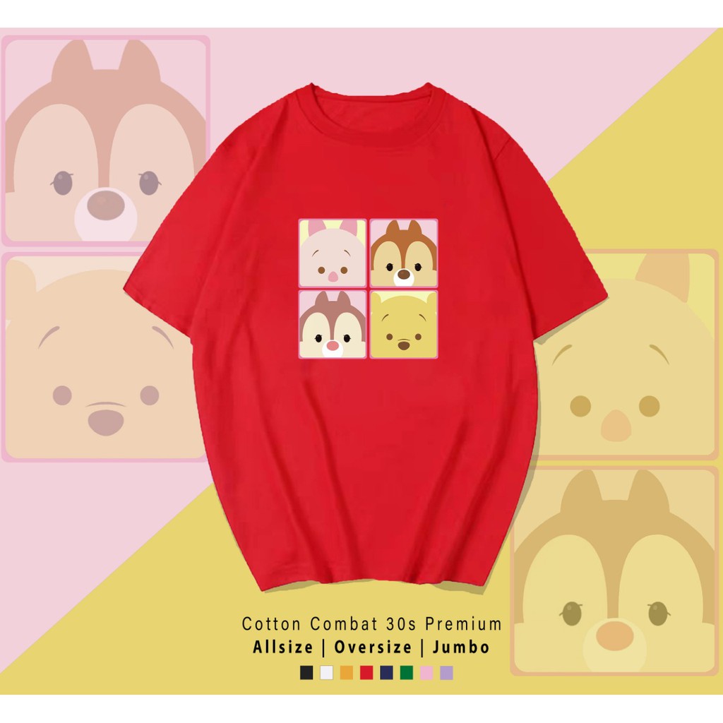 TSUM POOH / TERMURAH / PREMIUM BAJU KAOS  / T-SHIRT / KATUN LENGAN PENDEK / TUMBLR TEE