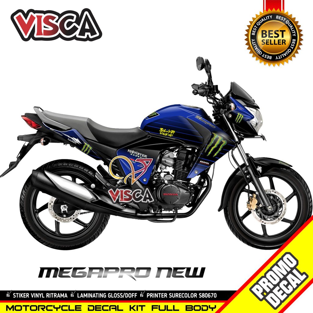 Decal Mega Pro New Decal Megapro Fullbody Stiker Motor MegaPro New ME