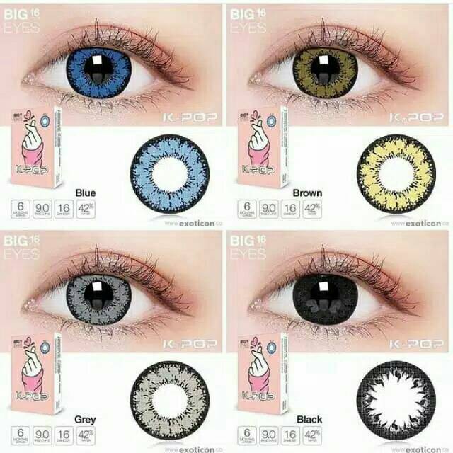 SOFLENS X2 K-POP / SOFLENS K-POP BIG EYES 16MM BY EXOTICON KPOP