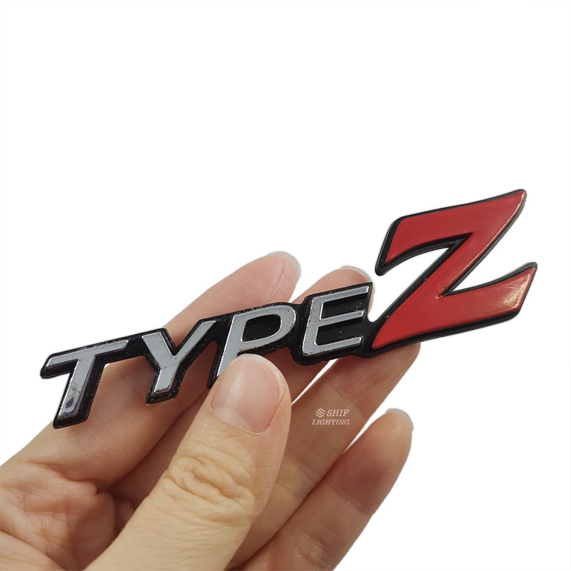 1pc Stiker Emblem / Badge Tipe Z Bahan ABS Untuk Bagasi Belakang Mobil