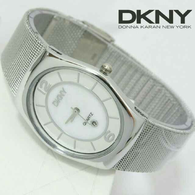 Jam Tangan Wanita DKNY Oval Pasir Silver