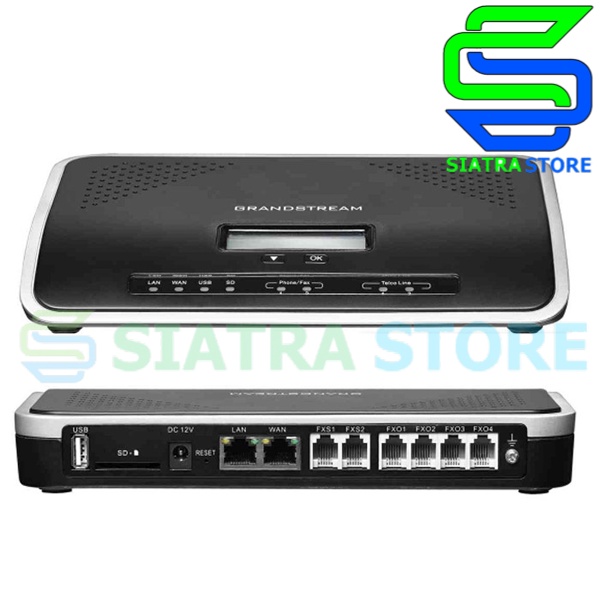 Grandstream UCM6204 IP-PBX 4 FXO 2 FXS Users 500 Concurrent calls 45