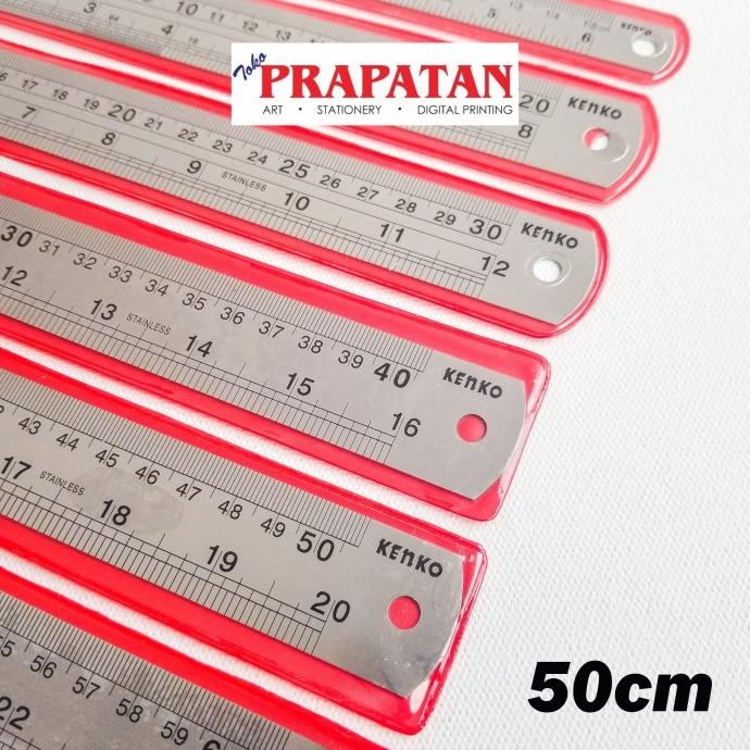 

Penggaris Besi Kenko 50 cm / Stainless Steel Ruler