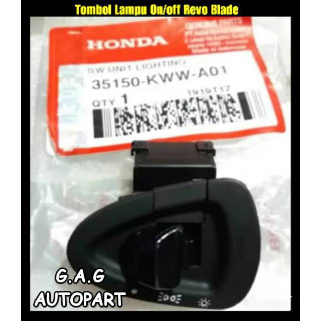 tombol lampu on off BLADE REVO ABS BEAT FI SCOOPY
