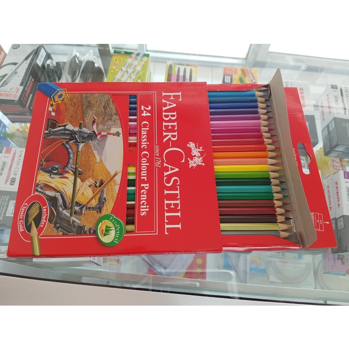 

Gilaa!!! Pensil Warna Faber-Castell / 24 Warna / Classic Colour Pencil / 115854 Terbatas