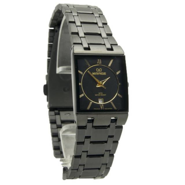 MIRAGE JAM TANGAN WANITA MIRAGE FULL BLACK ELEGAN FASHION