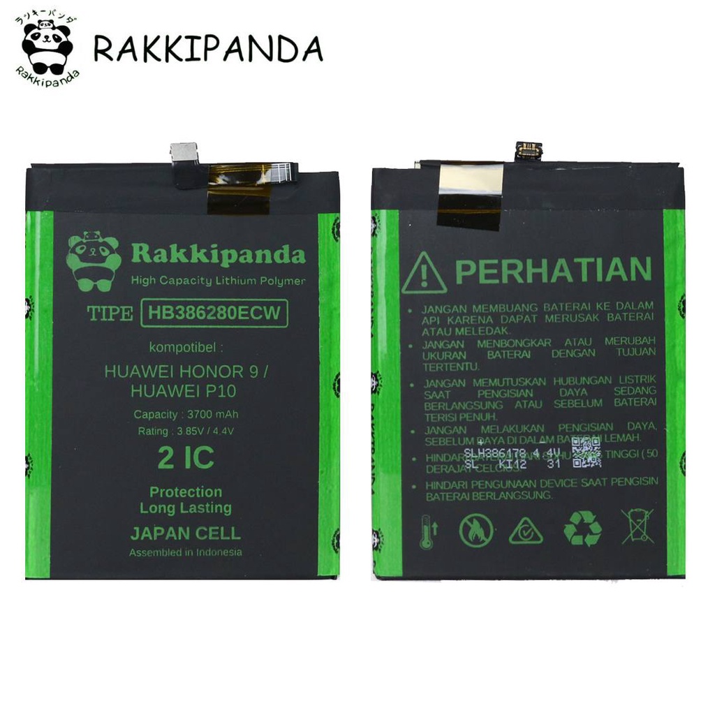 R/K- RakkiPanda - HB386280ECW Huawei Honor 9 / Huawei P10 Batre Batrai Baterai